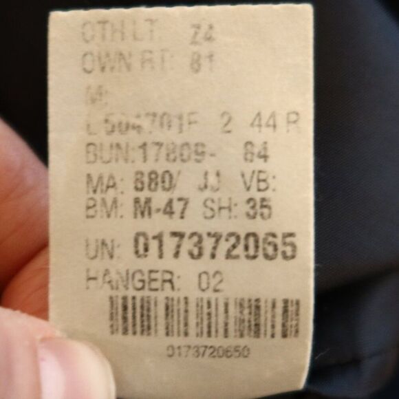 RALPH LAUREN mens wool cashmere blazer plaid dark navy 44R 2 button sports jackt - Picture 12 of 16